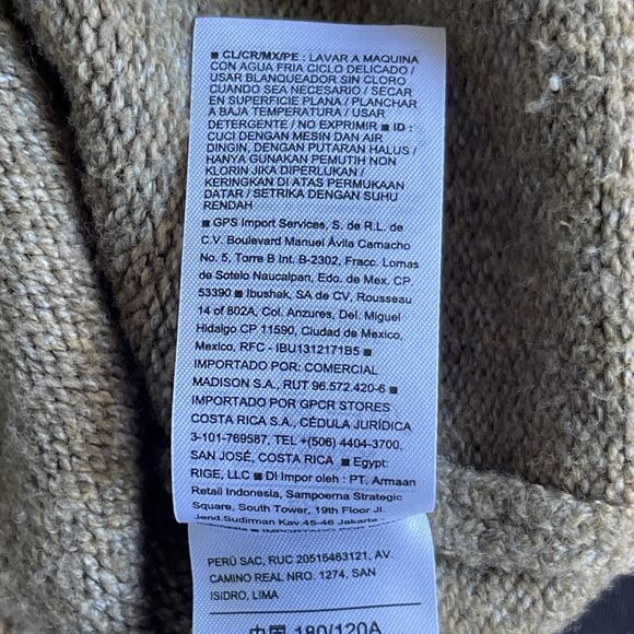 Old Navy Sweater Mens Extra Large Brown Fairisle Pullover Crew Knit Geometric XL - Picture 6 of 10